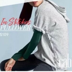 Cabi Hooded Pullover Style 3473 In Stitches Over Sized Casual Hoodie Top Size XS